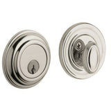Baldwin 8231055 lifetime polished nickel single cylinder deadbolt