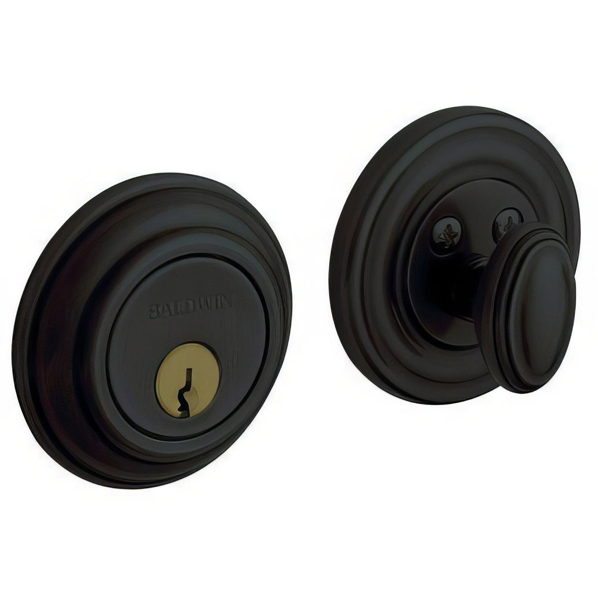 Baldwin 8231190 satin black single cylinder deadbolt