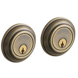 Baldwin 8232050 satin brass and black double cylinder deadbolt