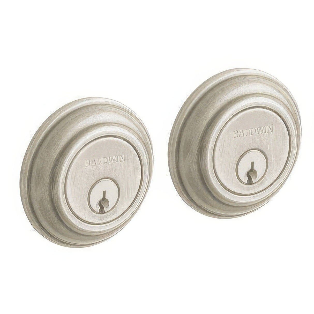 Baldwin 8232056 lifetime satin nickel double cylinder deadbolt
