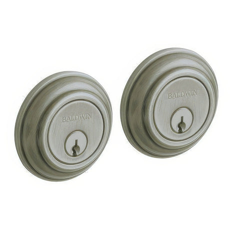 Baldwin 8232151 antique nickel double cylinder deadbolt