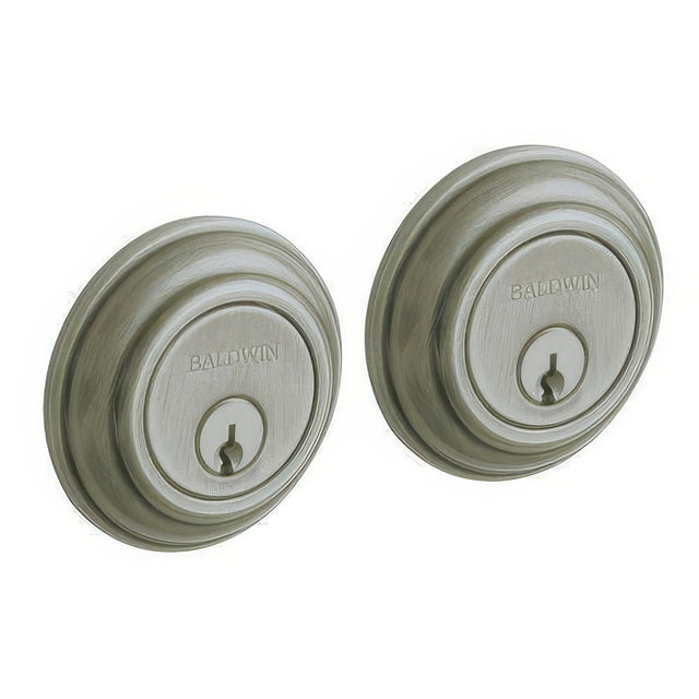 Baldwin 8232151 antique nickel double cylinder deadbolt