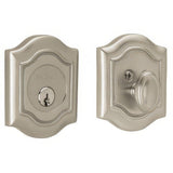 Baldwin 8237056 lifetime satin nickel single cylinder deadbolt