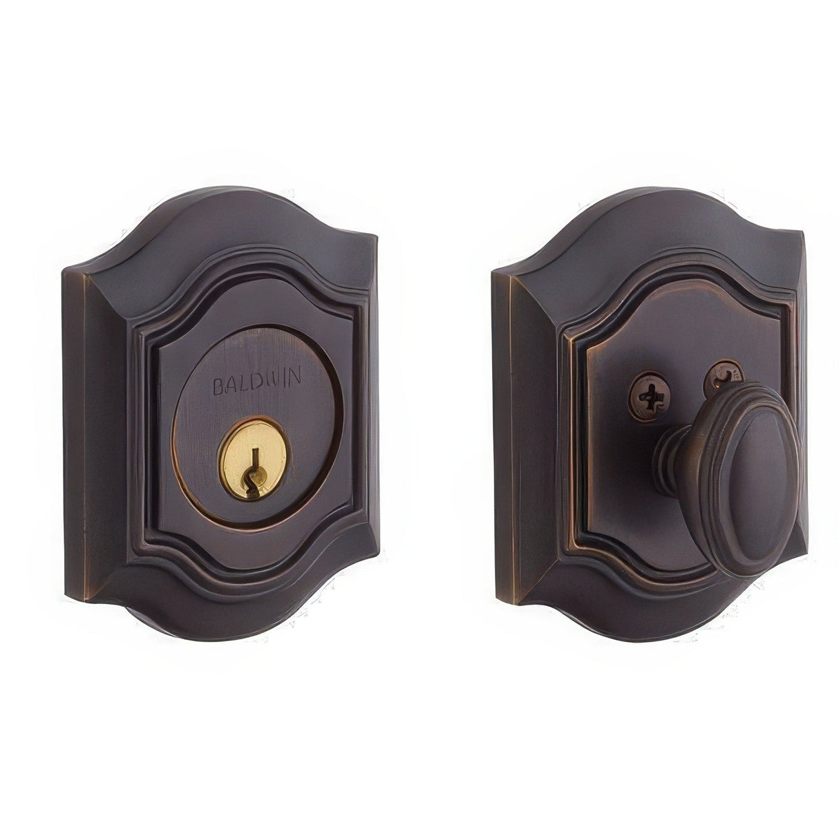 Baldwin 8237112 venetian bronze single cylinder deadbolt