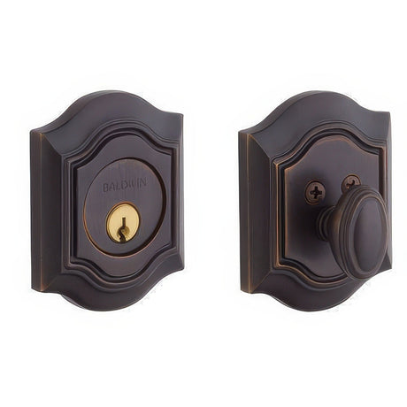 Baldwin 8237112 venetian bronze single cylinder deadbolt