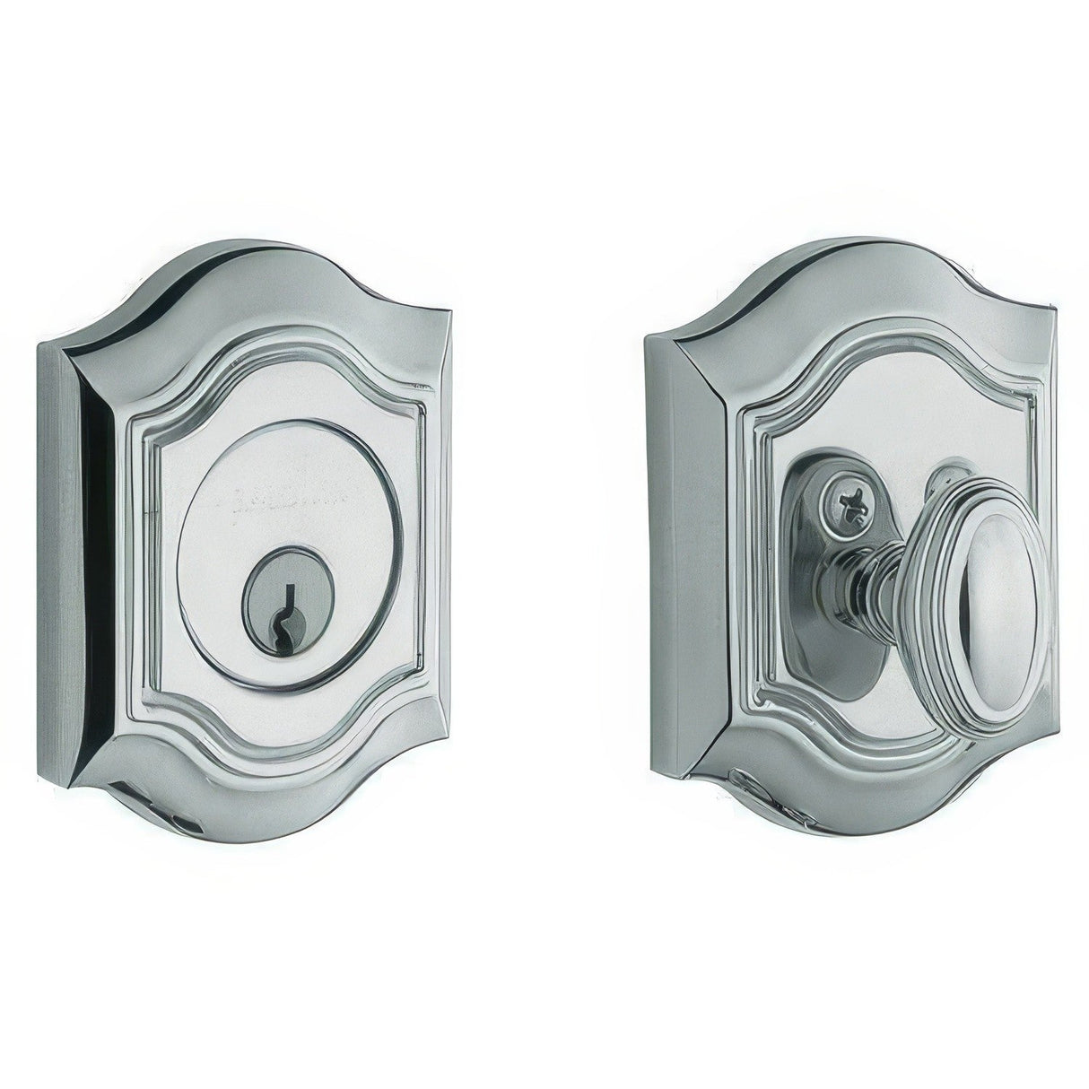 Baldwin 8237260 polished chrome single cylinder deadbolt