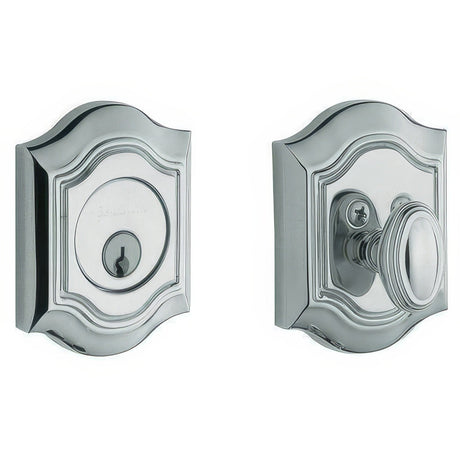 Baldwin 8237260 polished chrome single cylinder deadbolt