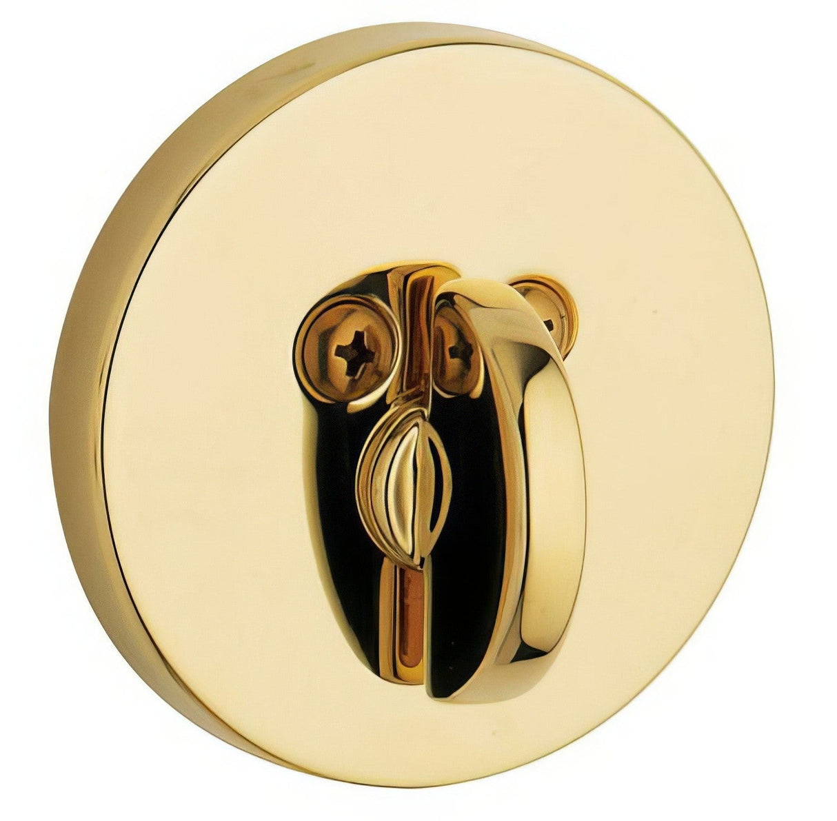 Baldwin 8241031PAT unlacquered brass one sided deadbolt