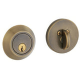 Baldwin 8241050 satin brass and black single cylinder deadbolt