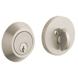 Baldwin 8241056 lifetime satin nickel single cylinder deadbolt