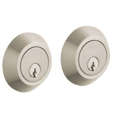 Baldwin 8242056 lifetime satin nickel double cylinder deadbolt