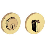 Baldwin 8244031 polished brass no lacquer single cylinder deadbolt