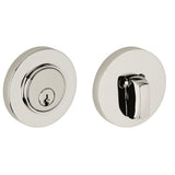 Baldwin 8244055 lifetime polished nickel single cylinder deadbolt