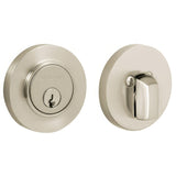 Baldwin 8244056 lifetime satin nickel single cylinder deadbolt