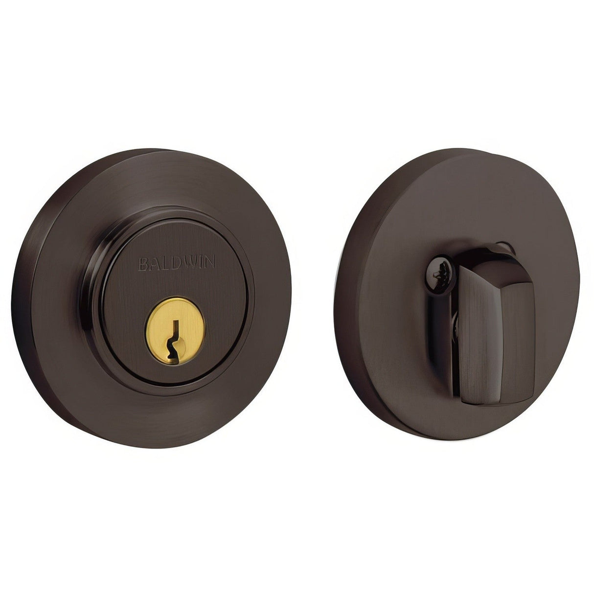 Baldwin 8244112 venetian bronze single cylinder deadbolt