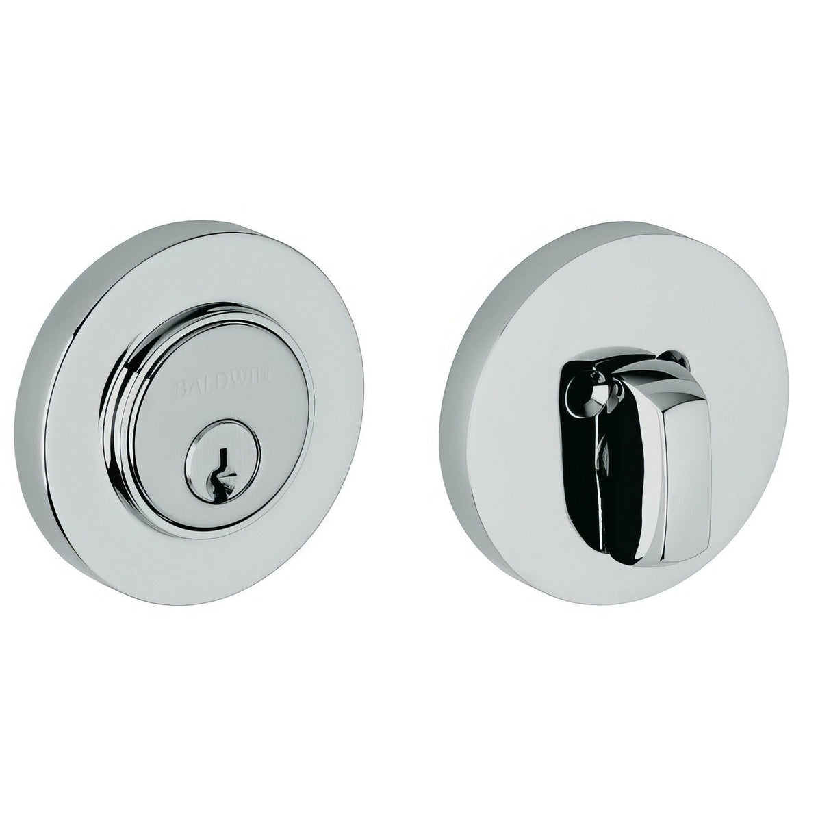 Baldwin 8244260 polished chrome single cylinder deadbolt
