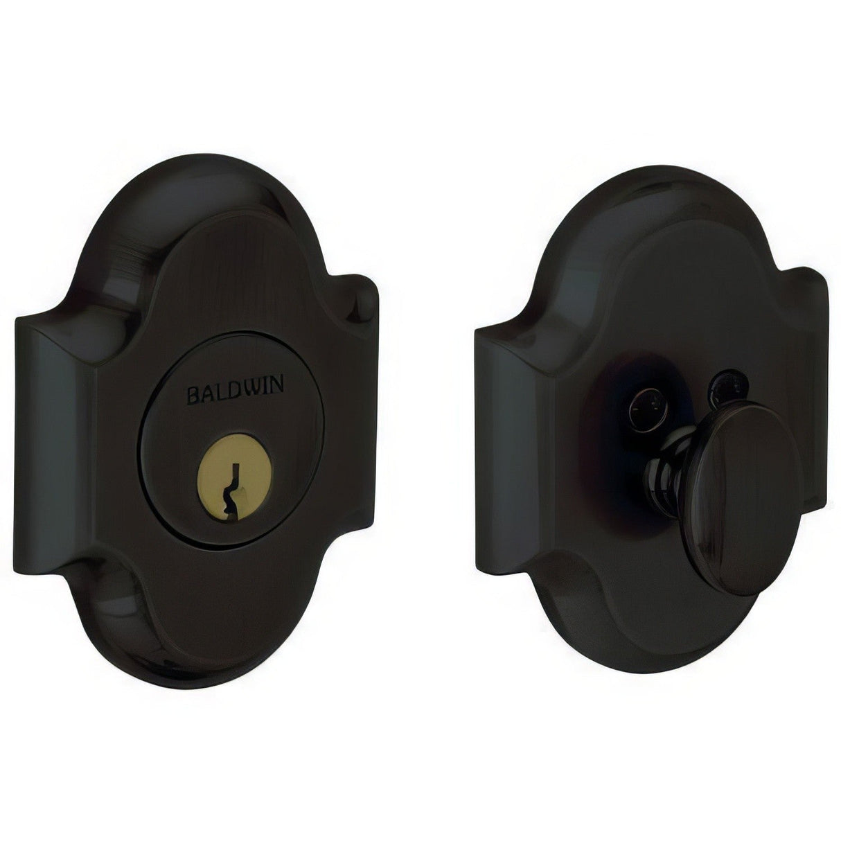 Baldwin 8252190 satin black single cylinder deadbolt