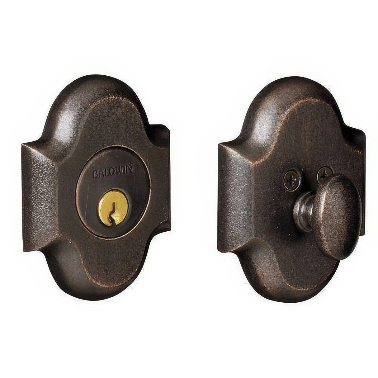 Baldwin 8252402 distressed oil rubbed bronze single cylinder deadbolt