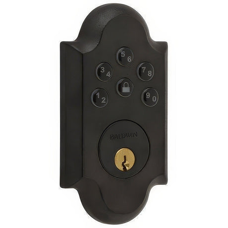 Baldwin 8252402AC1 distressed oil rubbed bronze keypad deadbolt