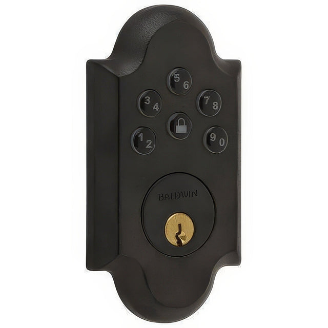 Baldwin 8252402AC1 distressed oil rubbed bronze keypad deadbolt