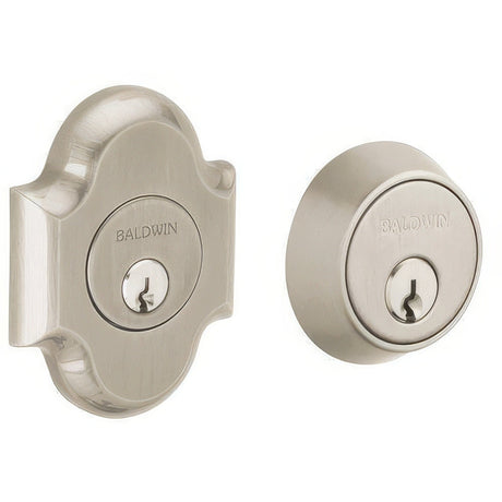 Baldwin 8253056 lifetime satin nickel double cylinder deadbolt