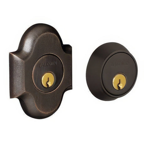 Baldwin 8253402 distressed oil rubbed bronze double cylinder deadbolt