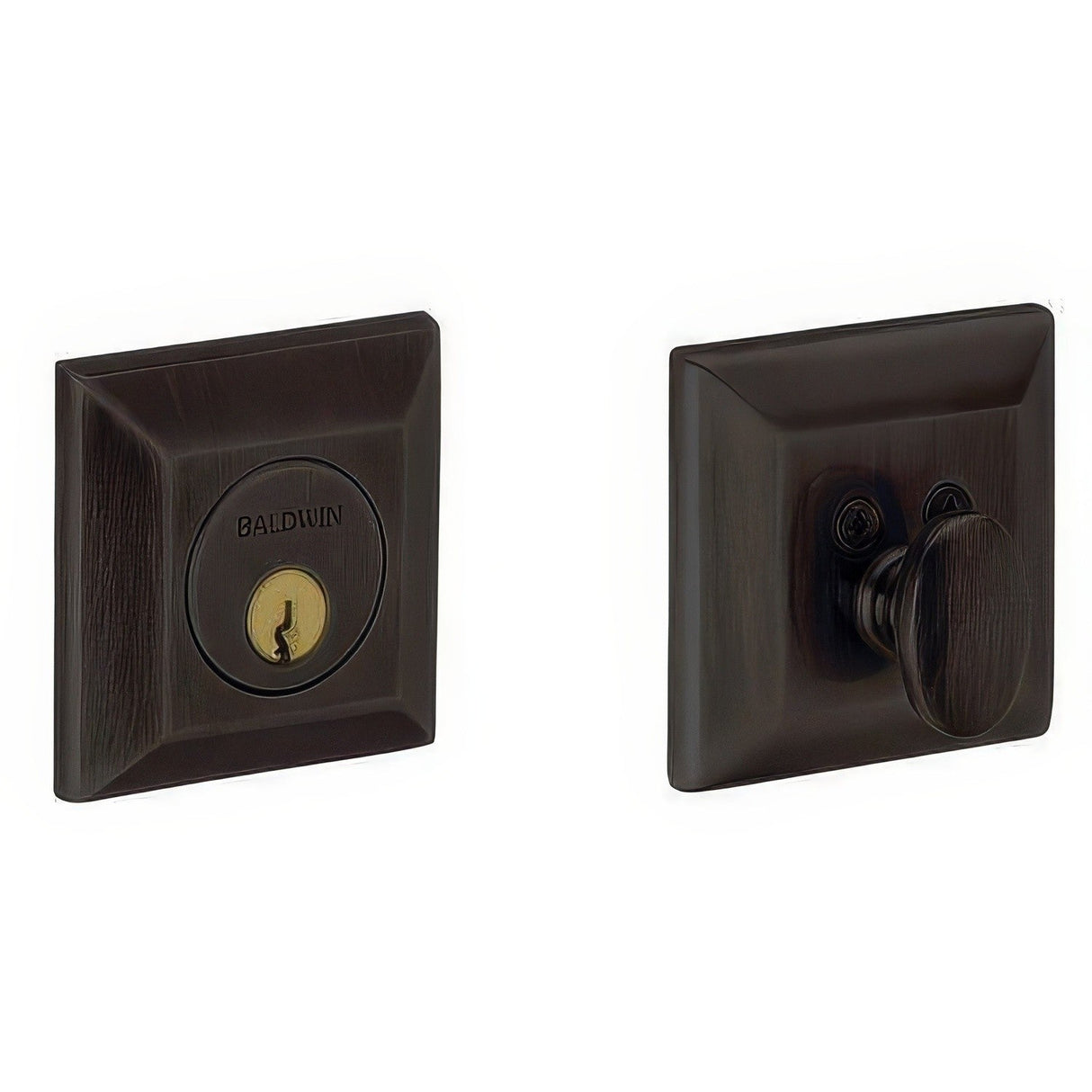 Baldwin 8254102 oil rubbed bronze single cylinder deadbolt