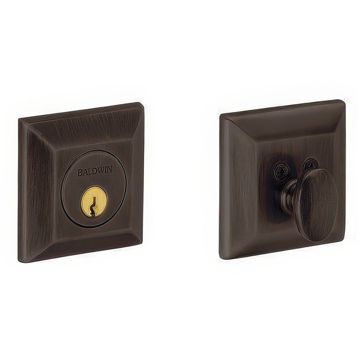 Baldwin 8254112 venetian bronze single cylinder deadbolt