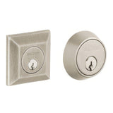 Baldwin 8255056 lifetime satin nickel double cylinder deadbolt