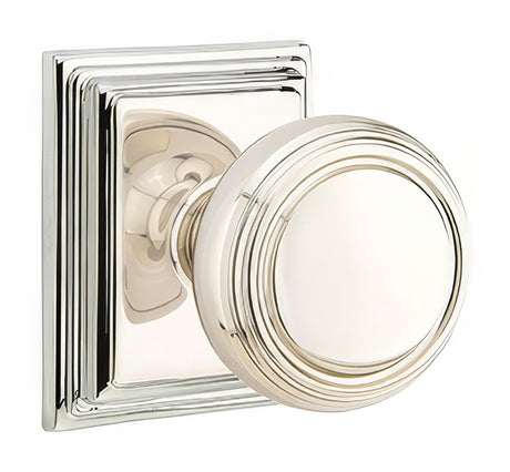 Emtek 8261NWUS14 polished nickel lifetime privacy door knob