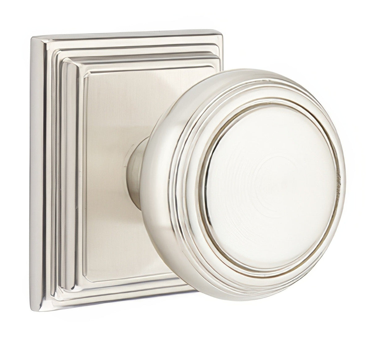 Emtek 8261NWUS15 satin nickel privacy door knob