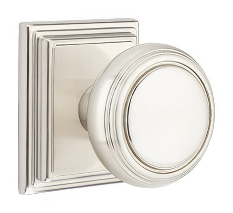 Emtek 8261NWUS15 satin nickel privacy door knob