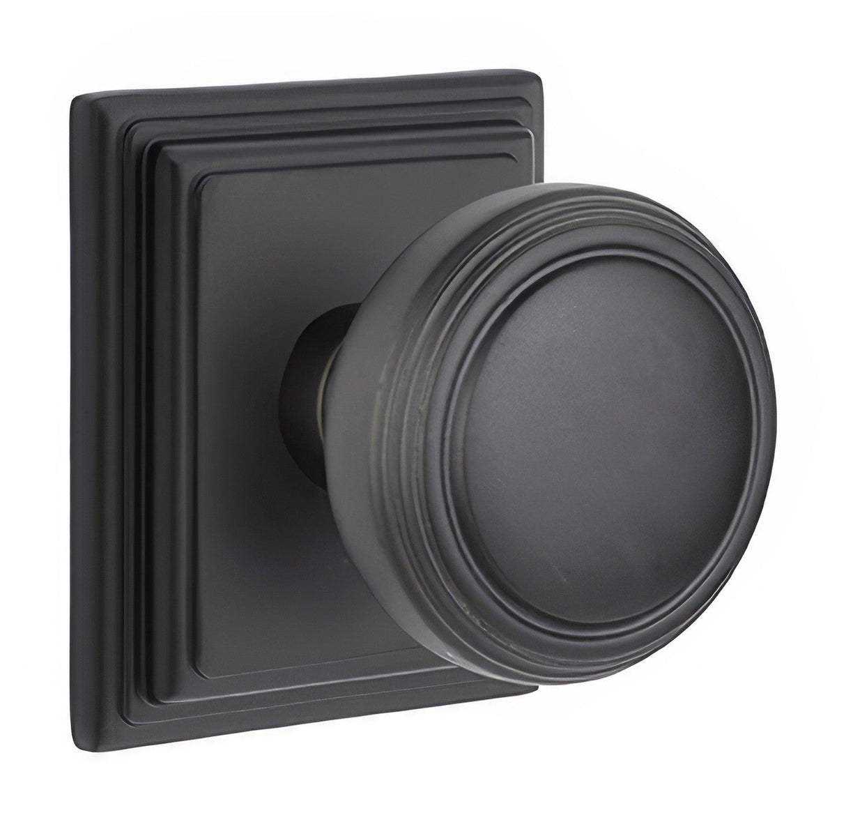 Emtek 8261NWUS19 flat black privacy door knob