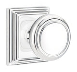 Emtek 8261NWUS26 polished chrome privacy door knob
