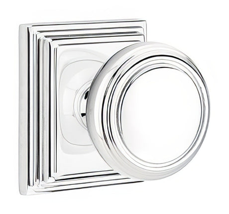 Emtek 8261NWUS26 polished chrome privacy door knob