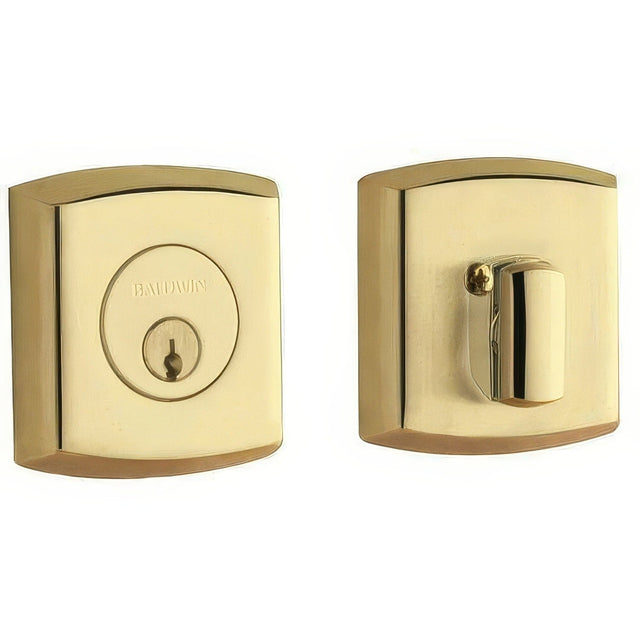 Baldwin 8285003 lifetime polished brass single cylinder deadbolt