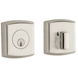 Baldwin 8285055 lifetime polished nickel single cylinder deadbolt
