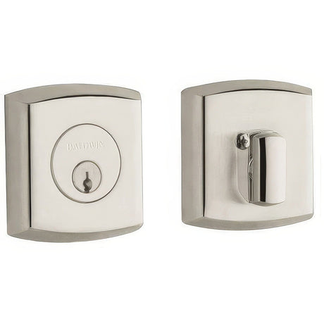 Baldwin 8285055 lifetime polished nickel single cylinder deadbolt