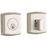 Baldwin 8285056 lifetime satin nickel single cylinder deadbolt