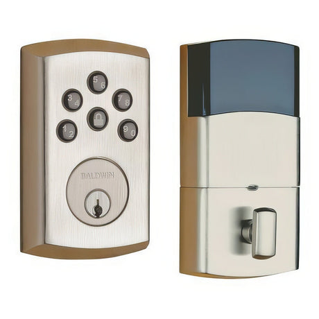 Baldwin 8285056AC1 lifetime satin nickel keypad deadbolt