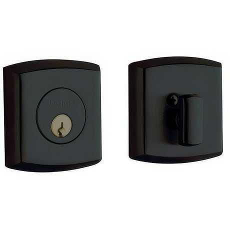 Baldwin 8285190 satin black single cylinder deadbolt