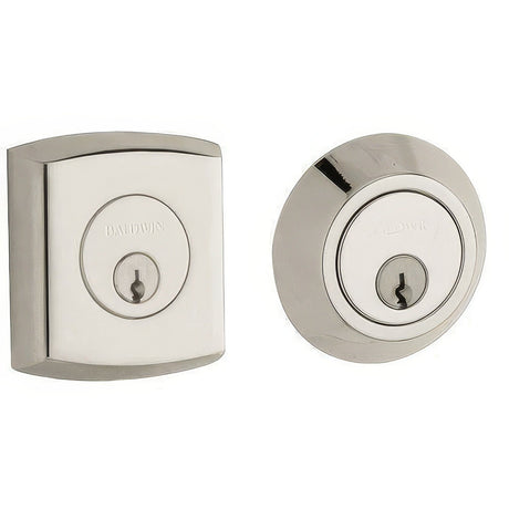 Baldwin 8286055 lifetime polished nickel double cylinder deadbolt