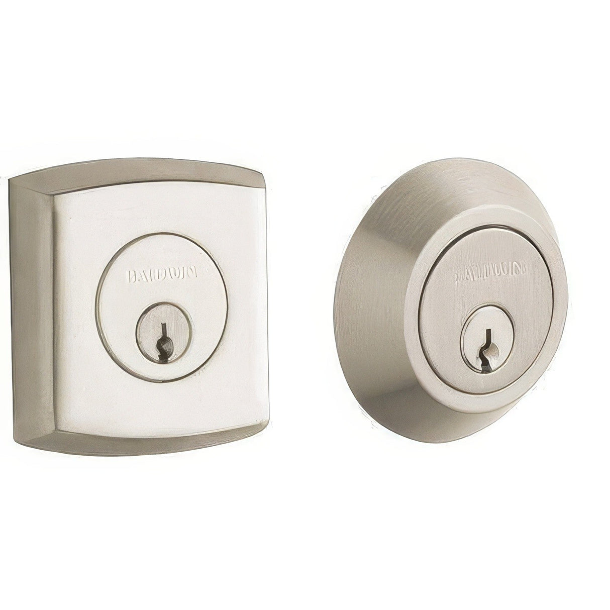 Baldwin 8286056 lifetime satin nickel double cylinder deadbolt