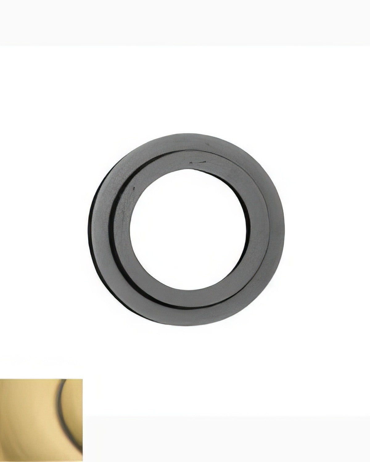 Baldwin 8297060 satin brass and brown lock cylinder collar