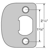 Kwikset 83031-00 Radius Corner Full Lip Strike in Satin Nickel
