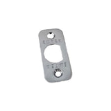 Emtek Corner Faceplate and Screws for Passage or Privacy Latch in Polished Chrome