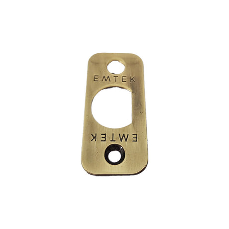 Emtek Corner Faceplate and Screws for Passage or Privacy Latch in French Antique Brass