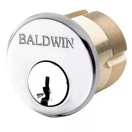 Baldwin 8323260 polished chrome mortise cylinder
