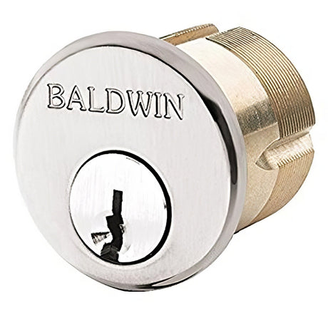 Baldwin 8326055 lifetime polished nickel mortise cylinder