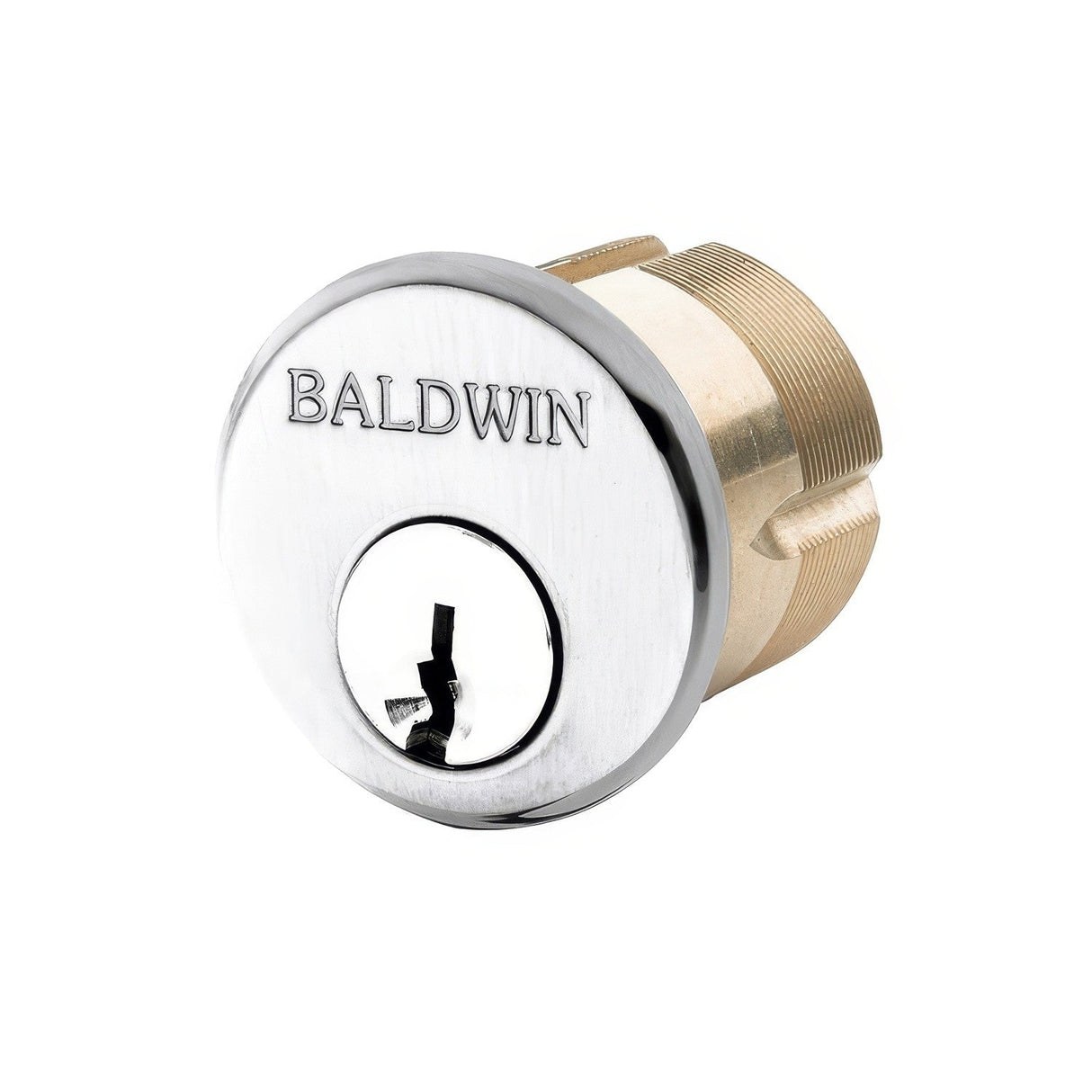 Baldwin 8326260 polished chrome mortise cylinder